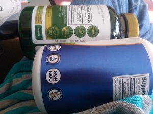 Examples of labels on herbal supplement products.
